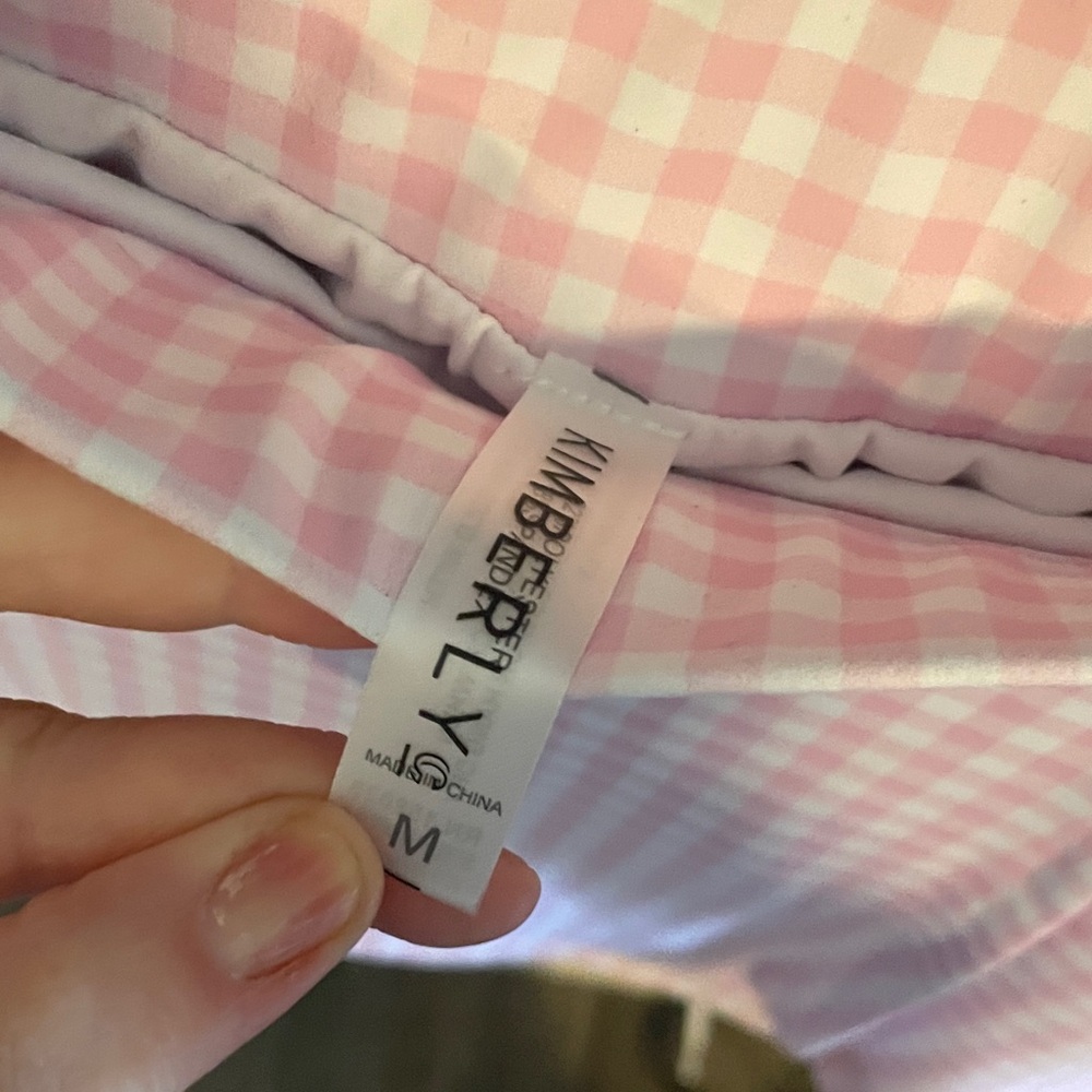 Kimberly G Pink Gingham matching set - Picture 7 of 9